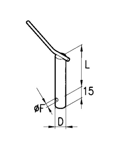PERNO CON MANIGLIA 22x120mm