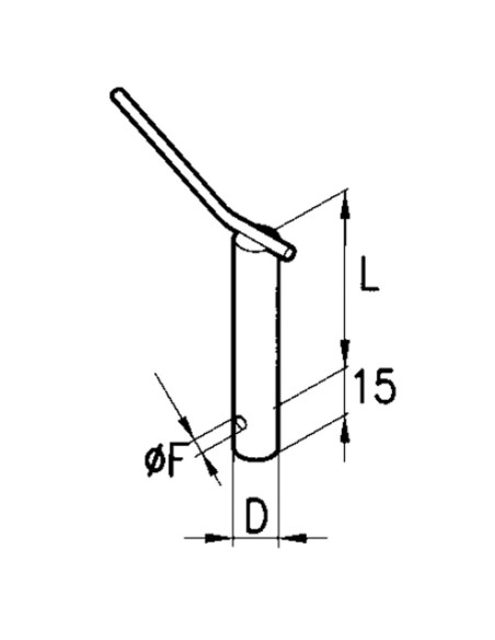 PERNO CON MANIGLIA 22x120mm