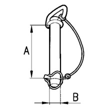 SPINOTTO 36x125MM ATTACCO TRAINO