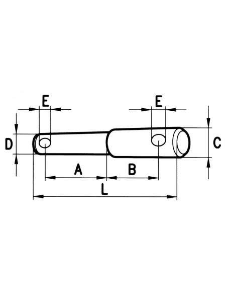 PERNO DOPPIO Terzo Punto Ø28 L 190mm