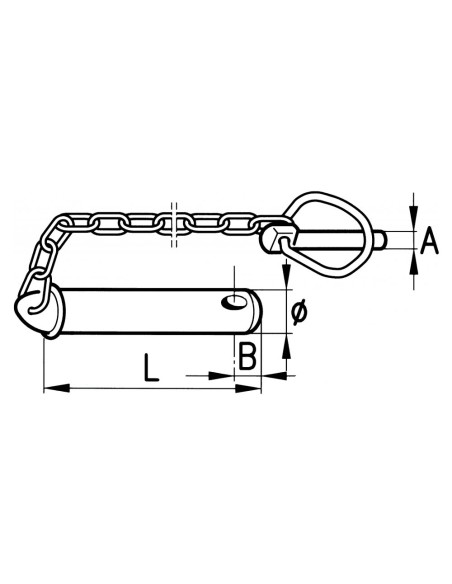PERNO Terzo Punto COMPLETO Ø19 L 110mm