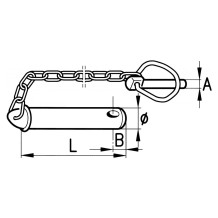 PERNO Terzo Punto COMPLETO Ø25,4 L 110mm