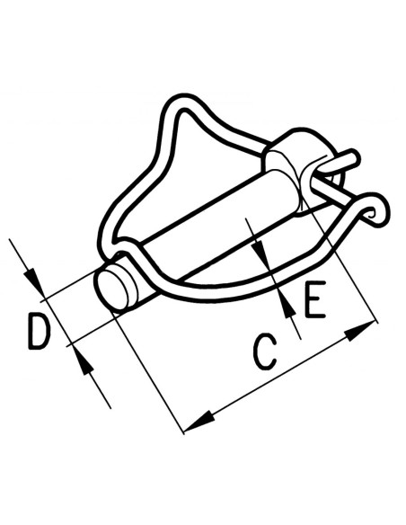 SPINA Di SICUREZZA Ø11mm ALBERO da 30 a 42mm