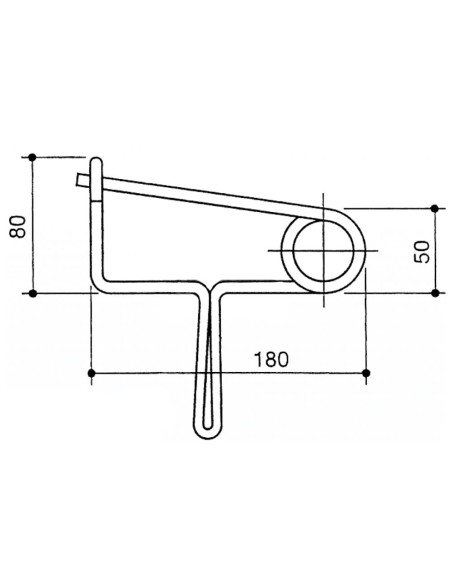 SPILLONE DI SICUREZZA Ø6MM CON MANICO