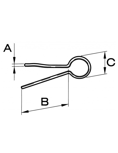 COPPIGLIA A FORCELLA 5x2.5mm