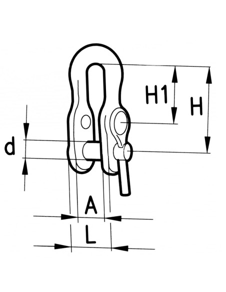 Grillo Zincato Ø14 a Doppio Foro