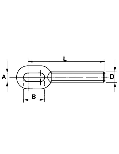 TIRANTE FILETTATO Ø14x2mm Sinistro ad Asola