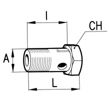 Bocchettone Anelli Orientabili M14x1,5mm