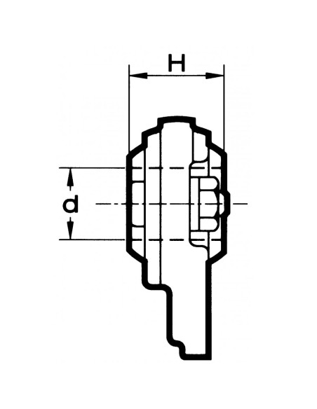 Supporto Rotula Sferica Smontabile Ø28.4X35mm FIAT