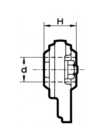 Supporto Rotula Sferica Smontabile Ø25.4X35mm FIAT