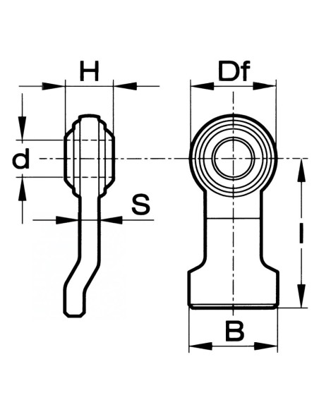Supporto Rotula Bracci Inferiori Base Inclinata 1930293