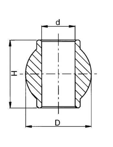 Rotula per Gancio Superiore Attacco Rapido Ø60x32.4mm