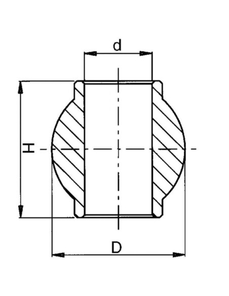 Rotula per Gancio Superiore Attacco Rapido Ø78x32.4mm