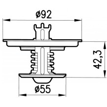 Termostato per Trattore FIAT 4808727