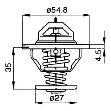 Termostato per Trattore PERKINS-LANDINI 2485679