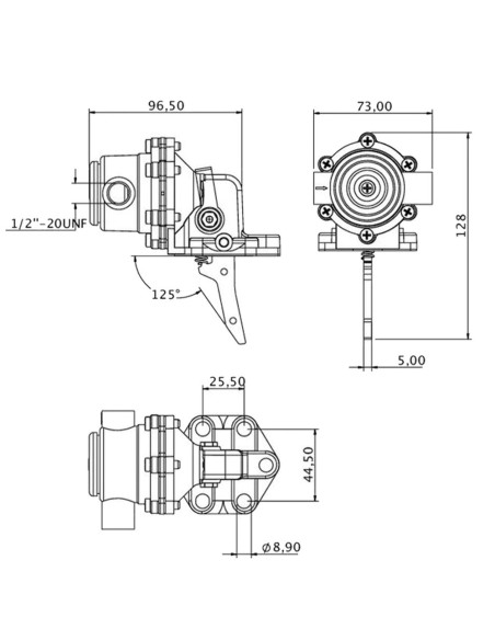 Pompa alimentazione gasolio AC tipo BCD 2710 per trattori e macchine agricole