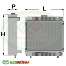 Radiatore S44908541 in Alluminio 470X565X105 mm
