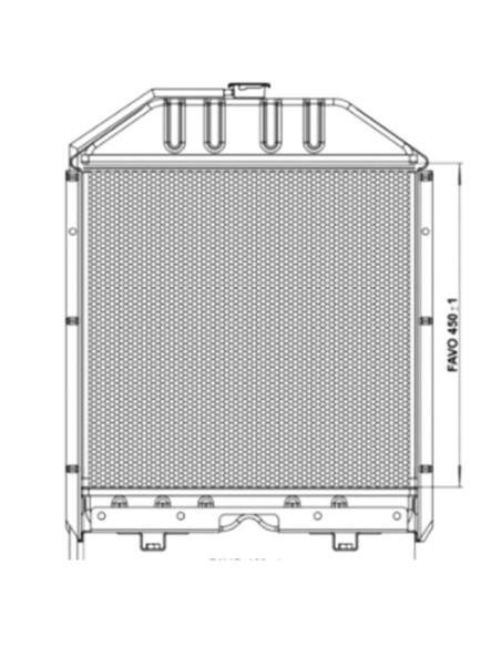 Radiatore S5153483 in Alluminio 509x627x100 mm