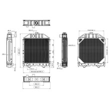 Radiatore 5096597 in Alluminio 510x650x100 mm
