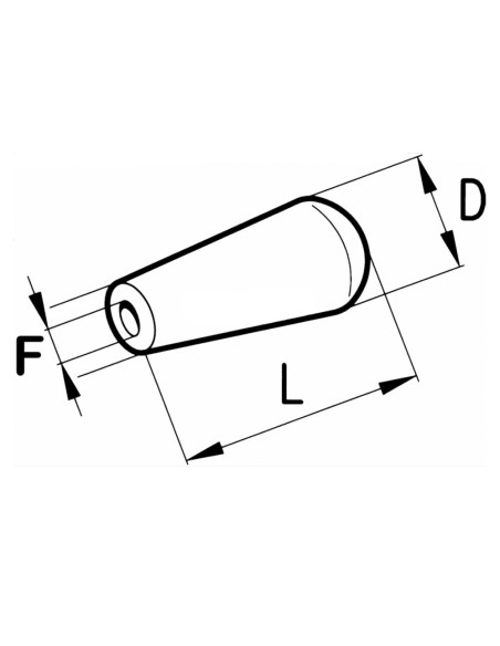 Pomello in Bachelite M10x1,5mm Filettato