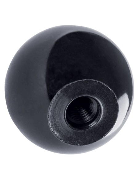 Pomello in Bachelite M6x1x30mm a Sfera Filettato