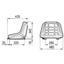 Sedile Culla con Guide Scorrimento tipo Baltic 00028591