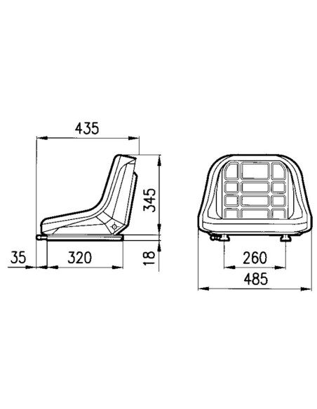 Sedile Culla con Guide Scorrimento tipo Baltic 00028591