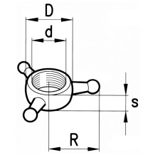 Controdado a Stella Filetto 22x2.5mm