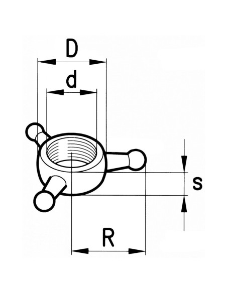 Controdado a Stella Filetto 22x2.5mm