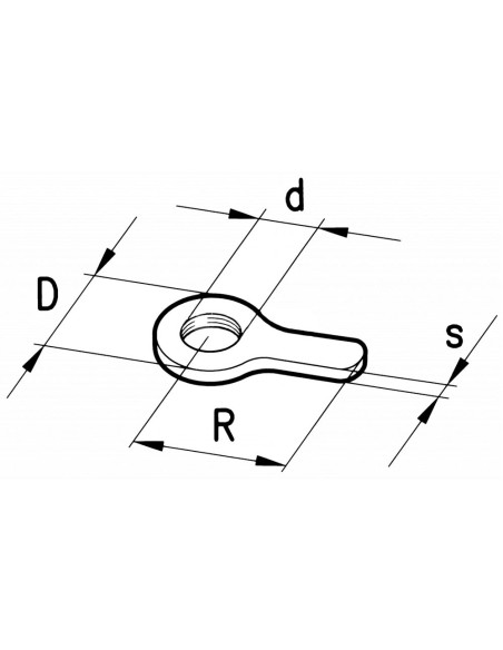 Controdado ad Aletta Filetto 30x3mm