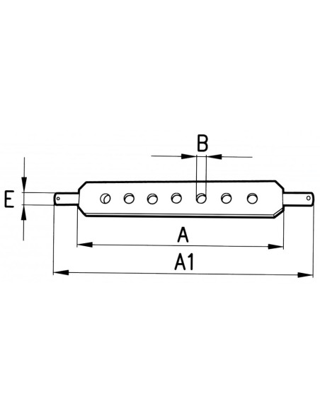 BARRA DI TRAINO 7 fori Categoria 1 680 mm 81826363