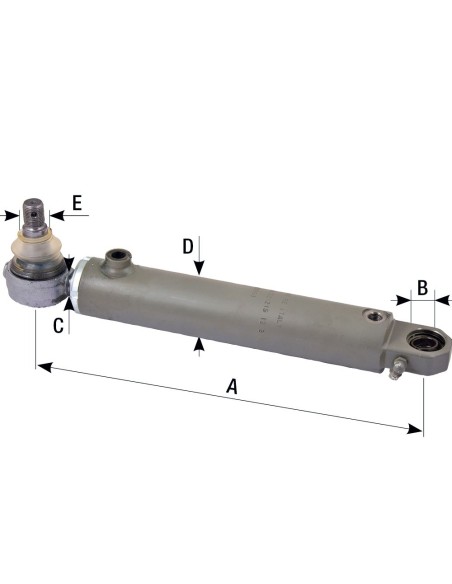 CILINDRO STERZO 377 mm compatibile con SAME 16963524
