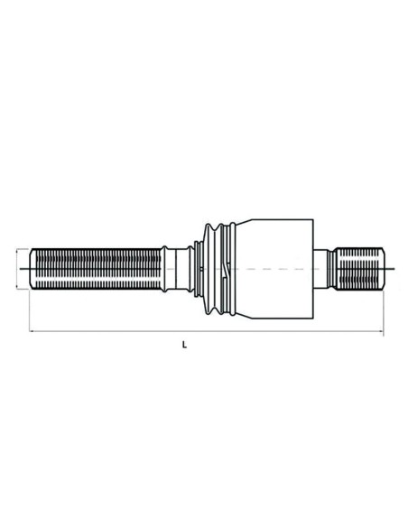 Testina Sferica Assiale Ø16x1,5 mm 001024600 Destro