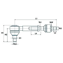 Tirante Assiale Completo ØM18x1.5 mm 000877204