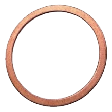 Rondella in Rame 10x16x1.5 mm