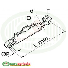 Terzo Punto Idraulico CASE 640mm