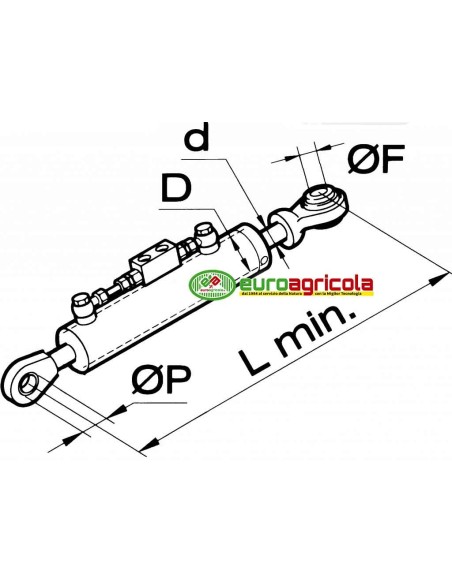 Terzo Punto Idraulico LANDINI 640 mm