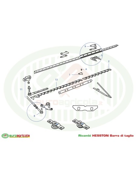 HESSTON Barra di taglio