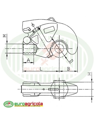 GANCIO SUPERIORE RAPID CBM FILETTO 36x2mm