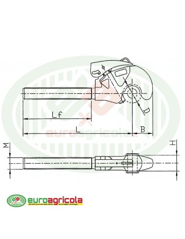 GANCIO SUPERIORE CBM FILETTO 30x3.5mm