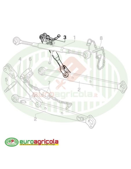 BRACCIO LATERALE DESTRO 380-480mm -60HP