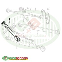 BRACCIO REGOLABILE DI SOLLEVAMENTO 450-600mm