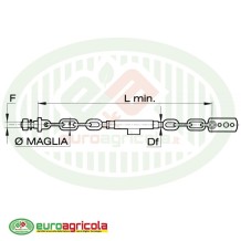 Catena Imbrigliamento 570mm Maglie 2+2