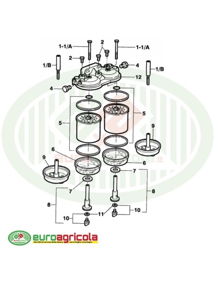 RICAMBI Filtro DOPPIO CAV 296